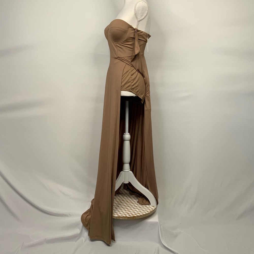 Blithe | Tan Bodycon Bodysuit Dress, Size M - Picture 2 of 5